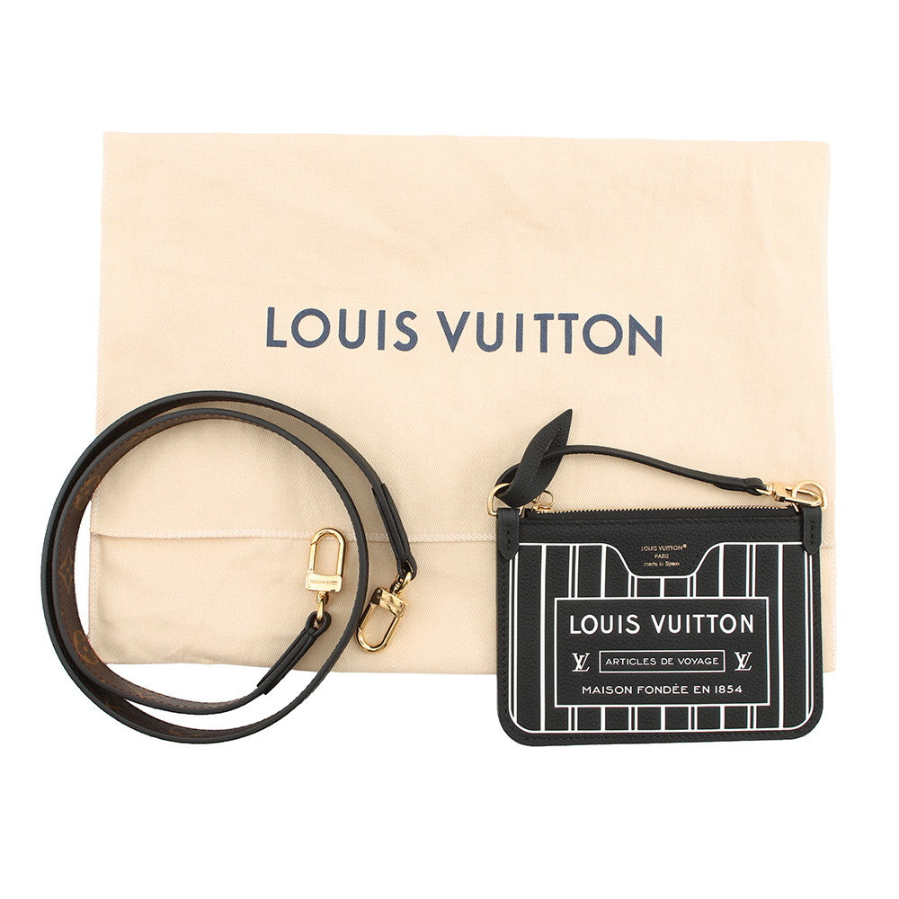 LOUIS VUITTON Neverfull・Inside Out BlackM12099 Monogram Grain Leather Size BB