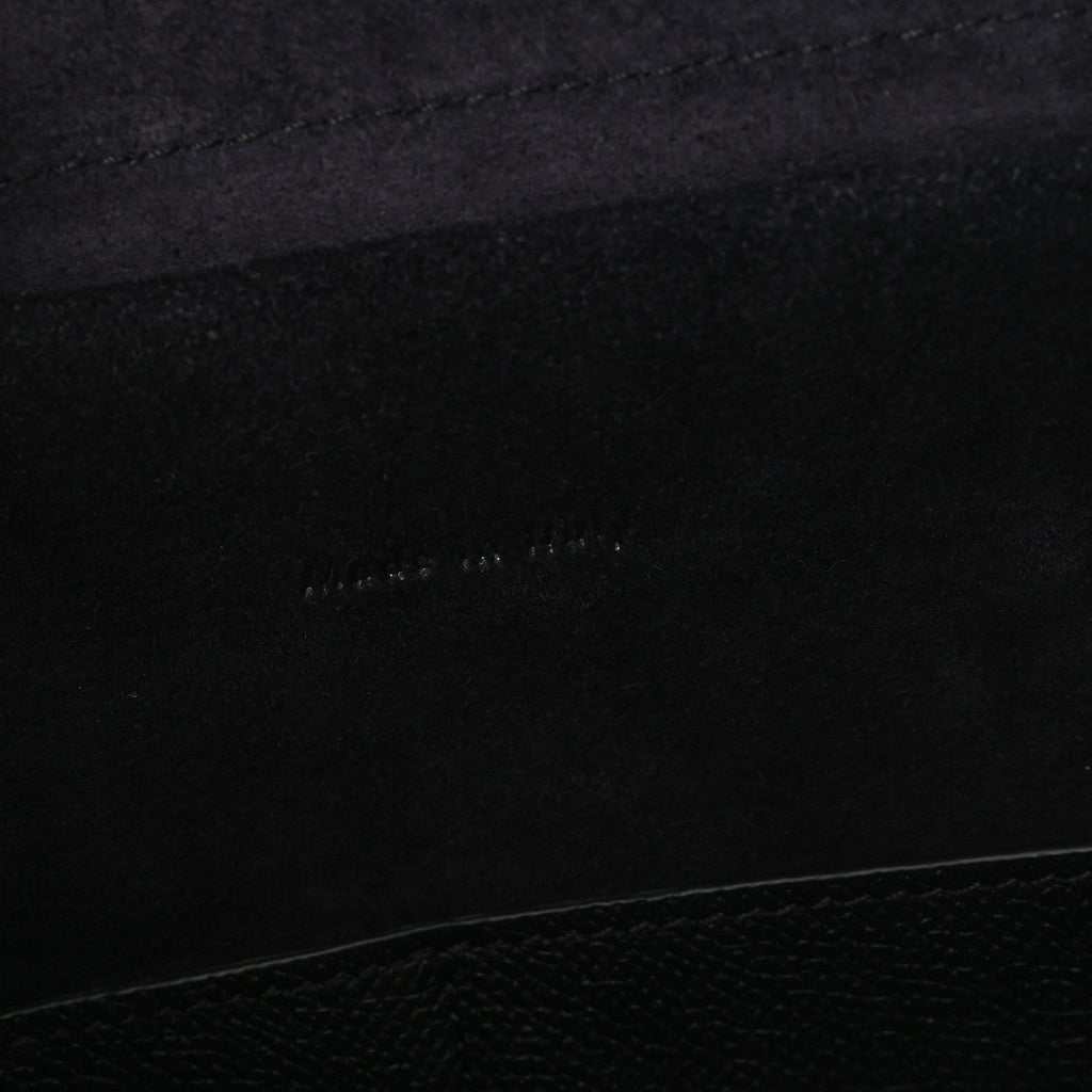 Grained Calfskin Mini Belt Bag Black