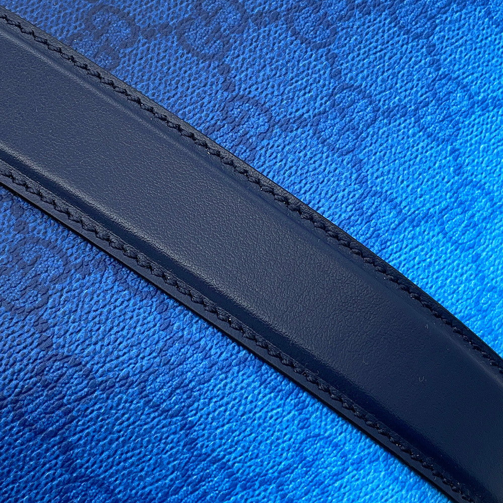 GUCCI Chroma GG Pattern 2-Way Travel Bag Blue Gradation835688 PVC Leather