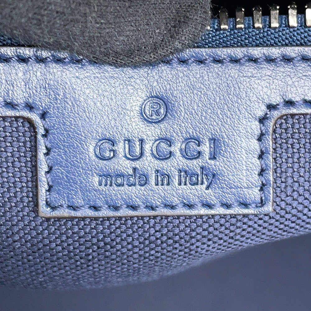 GUCCI Chroma GG Pattern 2-Way Travel Bag Blue Gradation835688 PVC Leather