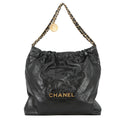CHANEL Chanel22 Handbag BlackAS3261-B19059-94305 Shiny Calf Leather Size Medium