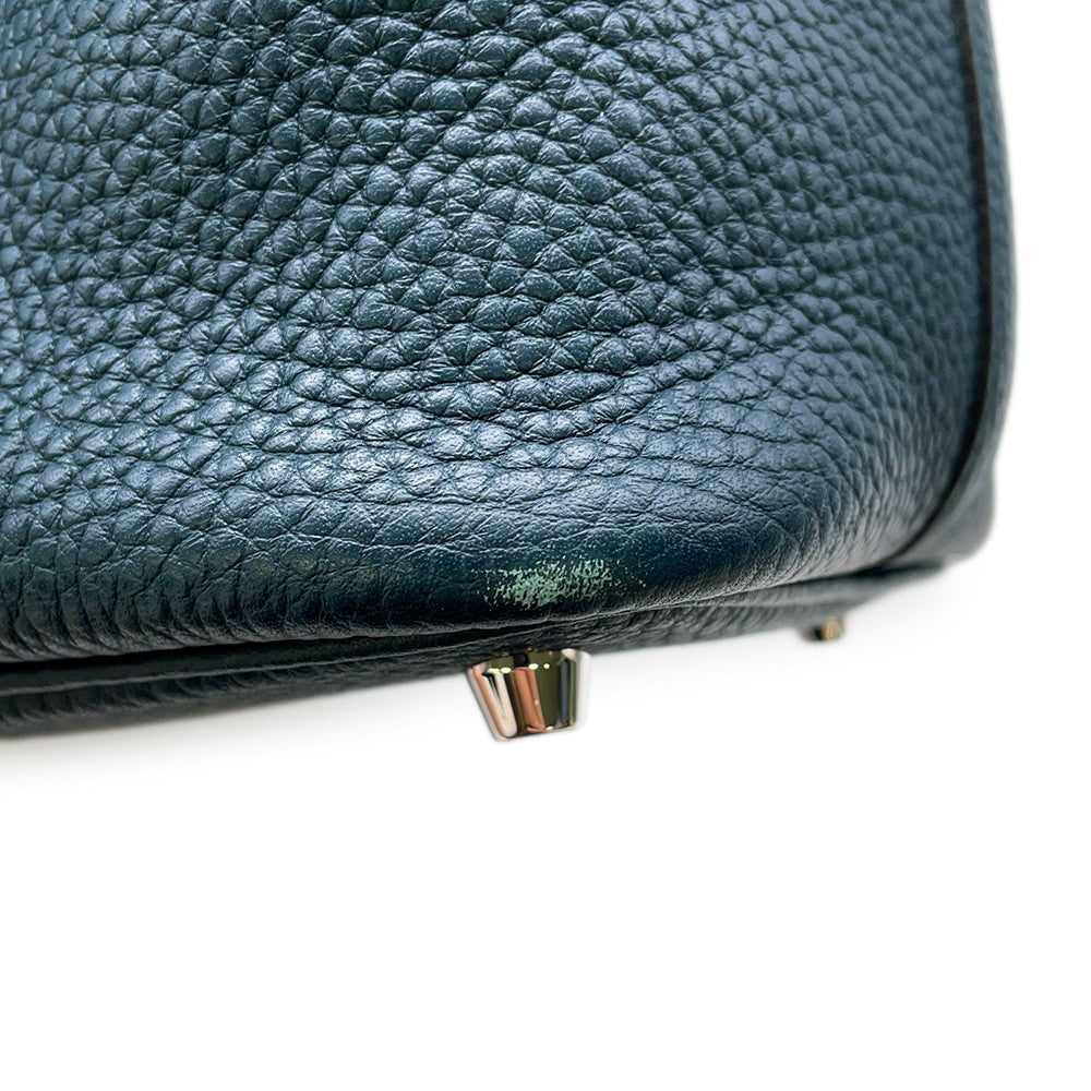 HERMES Picotin Lock VertBosphore Taurillon Clemence Size PM