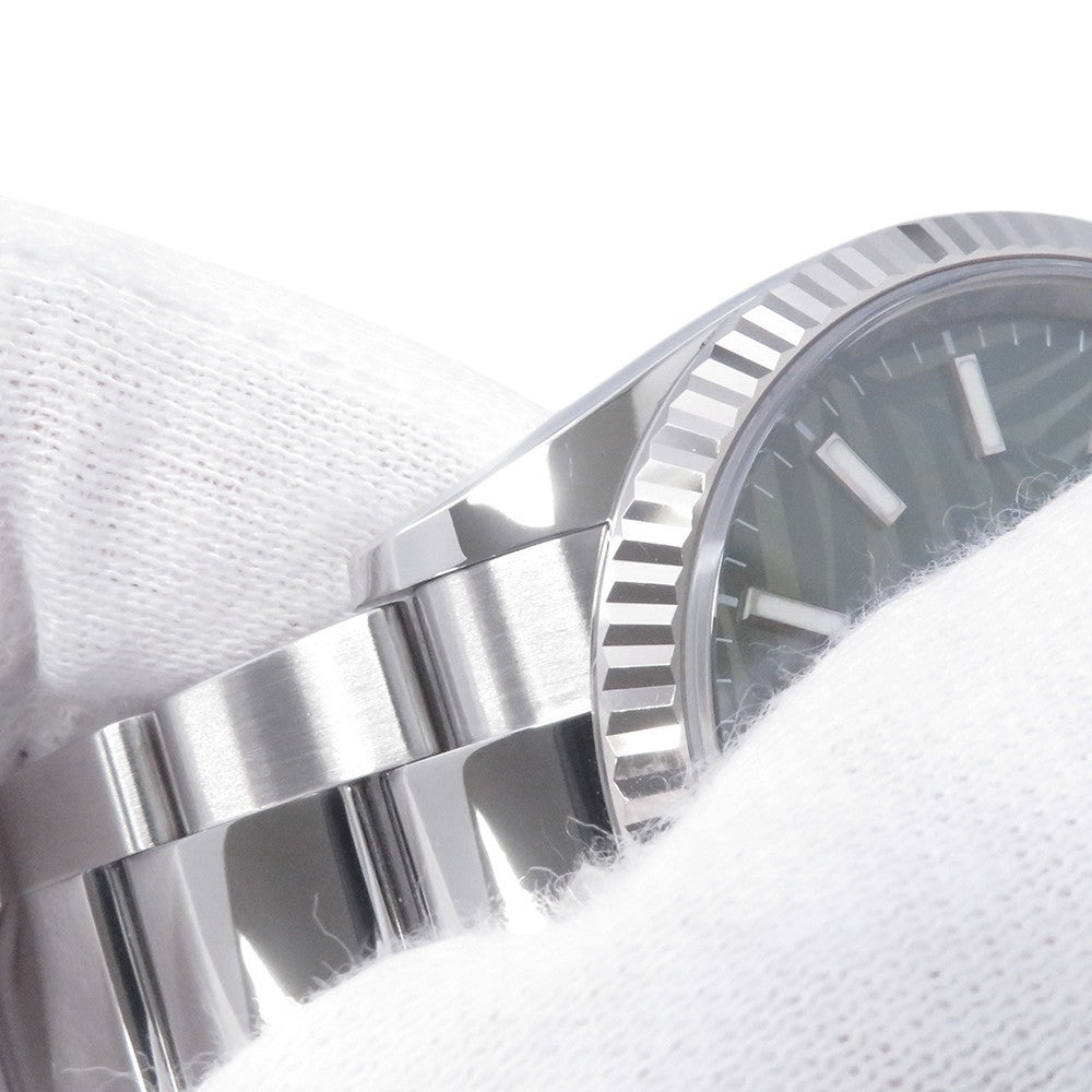 ROLEX Datejust W36mm Stainless Steel K18WG Olive Green Palm Motif Dial126234