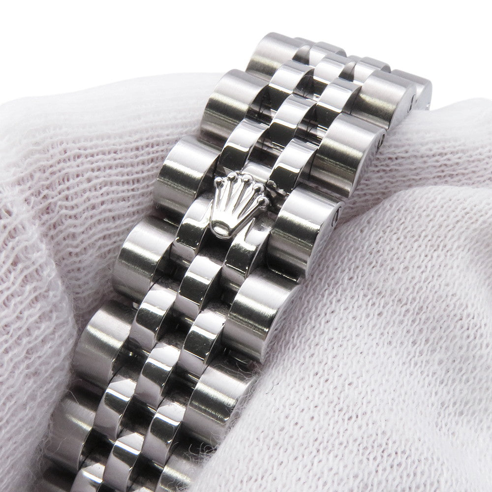 ROLEX Datejust W26mm Stainless Steel K18WG Black Dial179174