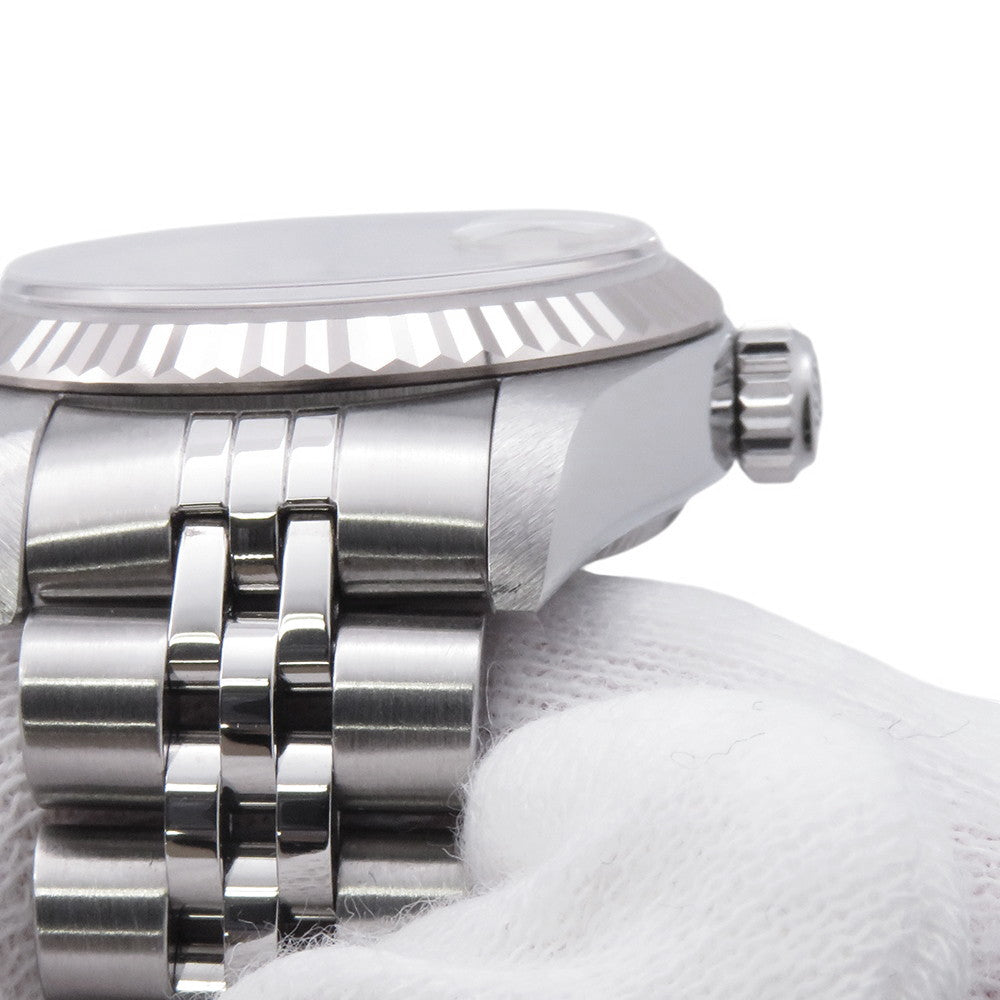 ROLEX Datejust W26mm Stainless Steel K18WG White Shell Dial179174NR