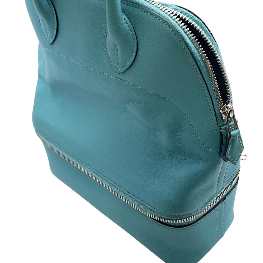 HERMES Bolide Sucre Blue Saint-Cyr Swift Leather