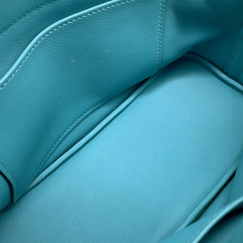 HERMES Bolide Sucre Blue Saint-Cyr Swift Leather