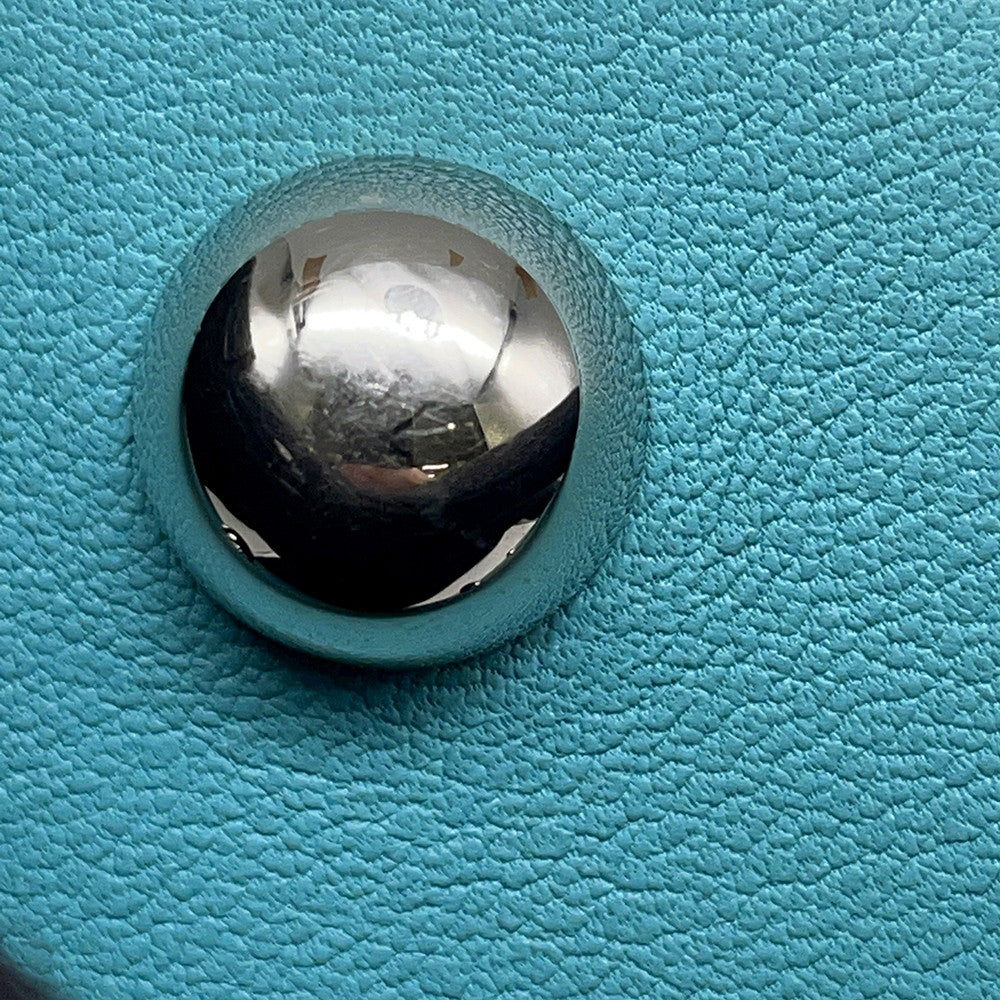 HERMES Bolide Sucre Blue Saint-Cyr Swift Leather