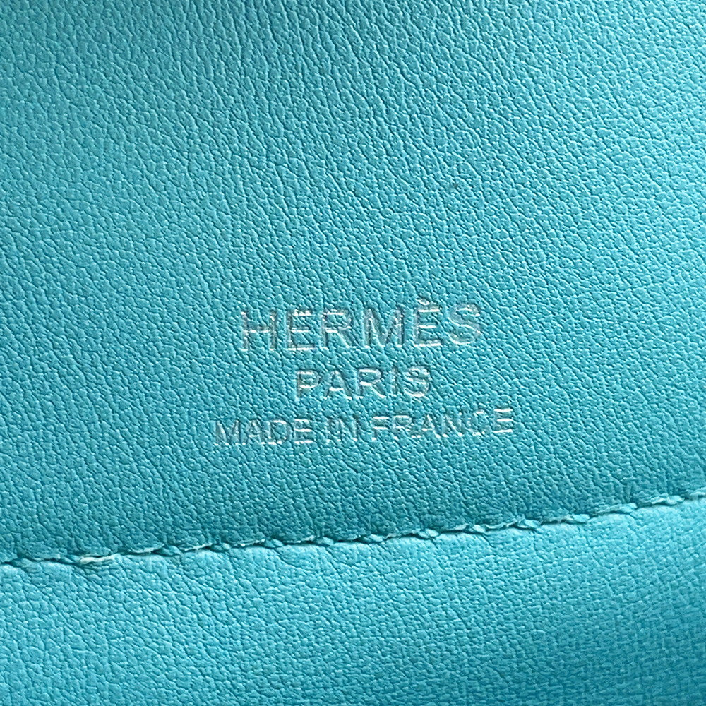 HERMES Bolide Sucre Blue Saint-Cyr Swift Leather