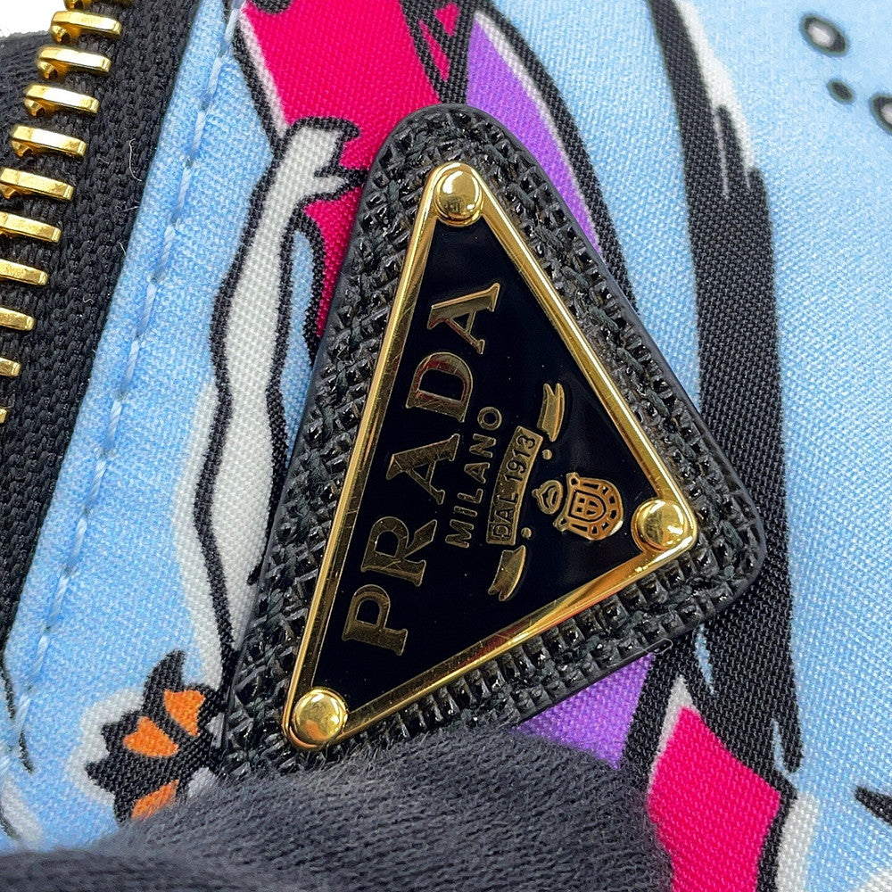 PRADA Re-Nylon Pouch Surfing Pattern Light Blue/Multicolor1NS693_2HAI_F0C9N Nylon