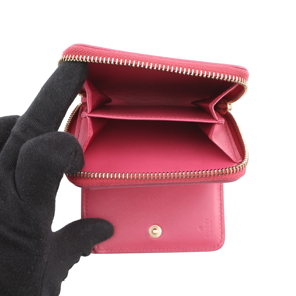 GUCCI Bamboo Small Wallet Pink828171AAEVB5637 Leather