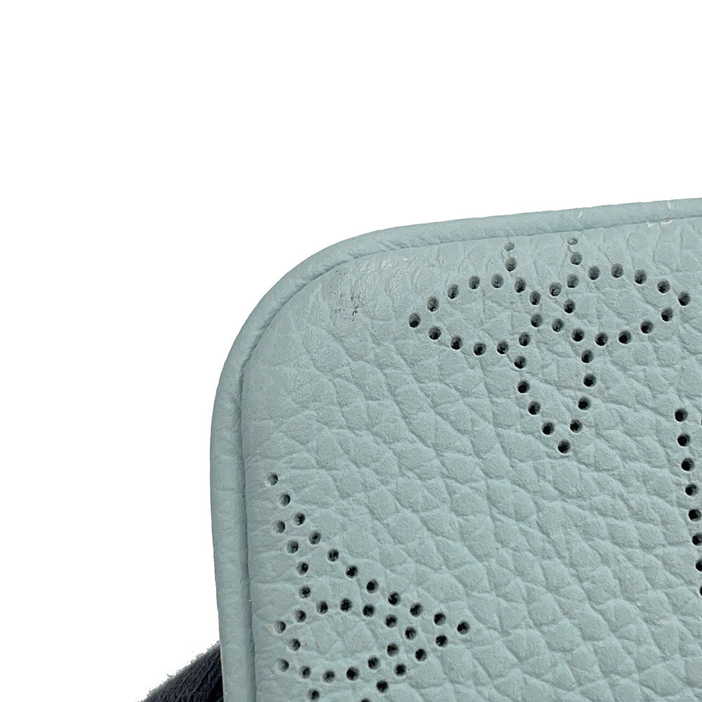LOUIS VUITTON Pochette Cles Vert LagoonM80696 Monogram Mahina