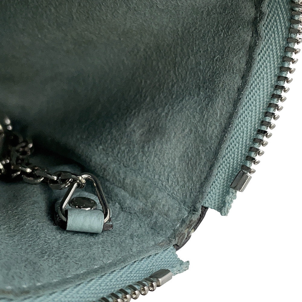 LOUIS VUITTON Pochette Cles Vert LagoonM80696 Monogram Mahina