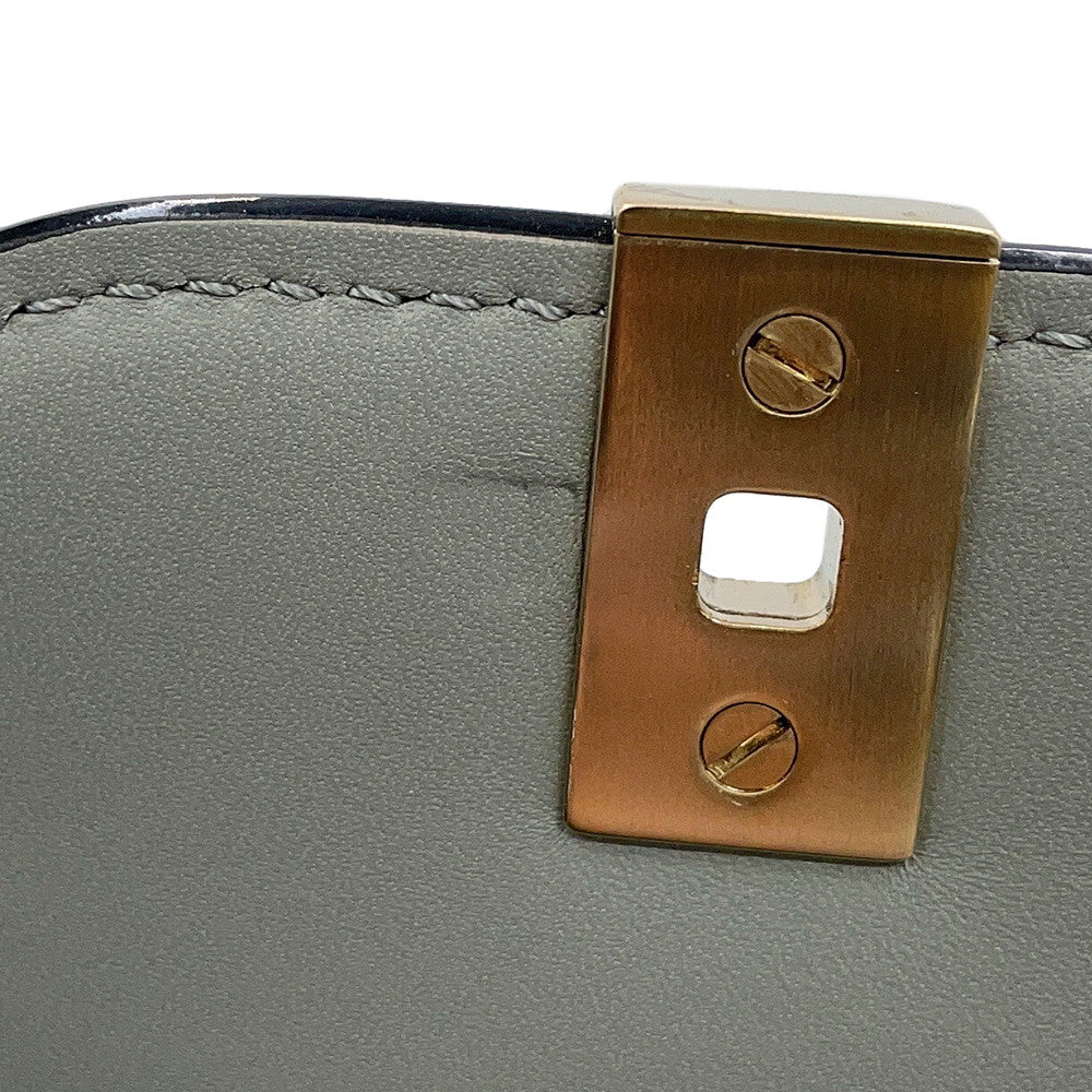 Valextra Valextra Iside 2way Bag Gray Leather Size Mini