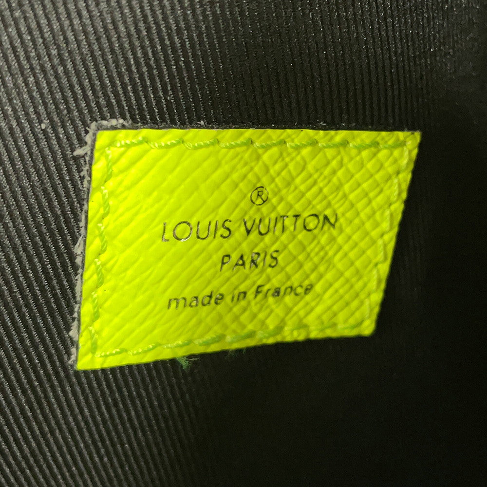 LOUIS VUITTON Duo Sling Bag Taigarama JauneM30945 Monogram Taiga Leather
