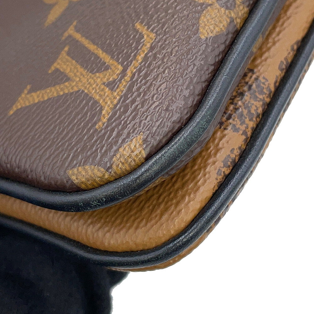 LOUIS VUITTON Pochette double zip NoirM69203 Monogram Monogram / Giant Reverse