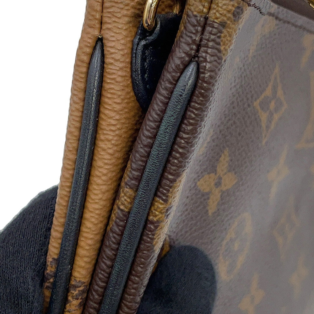 LOUIS VUITTON Pochette double zip NoirM69203 Monogram Monogram / Giant Reverse