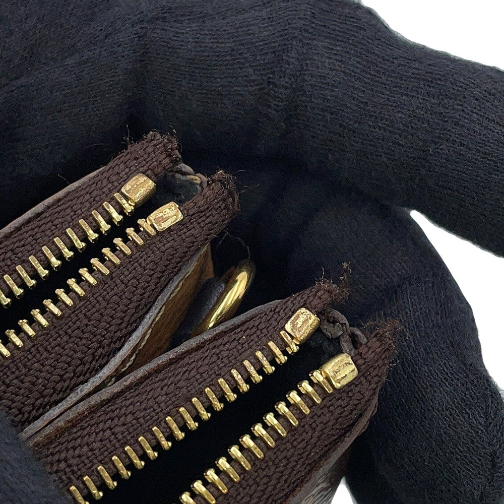 LOUIS VUITTON Pochette double zip NoirM69203 Monogram Monogram / Giant Reverse