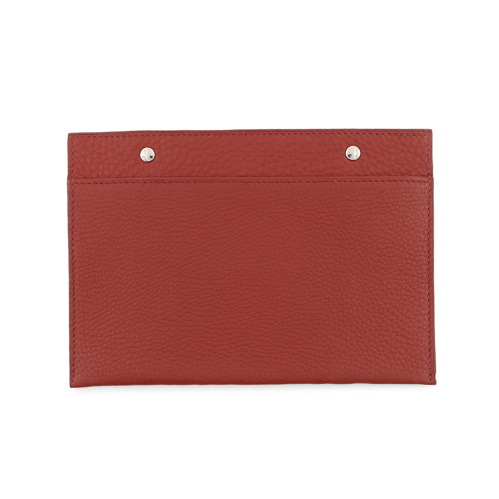 HERMES Cabas Rouge Grenat Togo Leather Size 35
