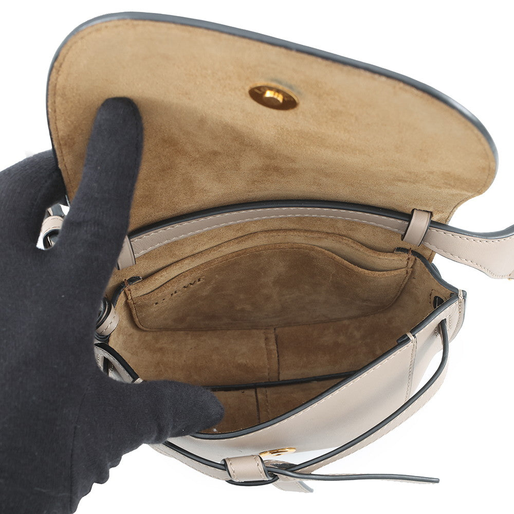 LOEWE Gate bag BeigeA650N46X13 Leather Size Mini