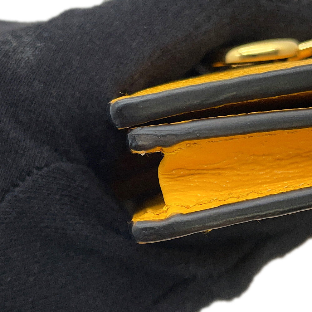 GUCCI Horsebit Shoulder Wallet Adidas Collaboration Yellow/Black702248 Leather