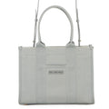 BALENCIAGA Hardware 2WAY Bag Gray671402 Canvas Leather Size S