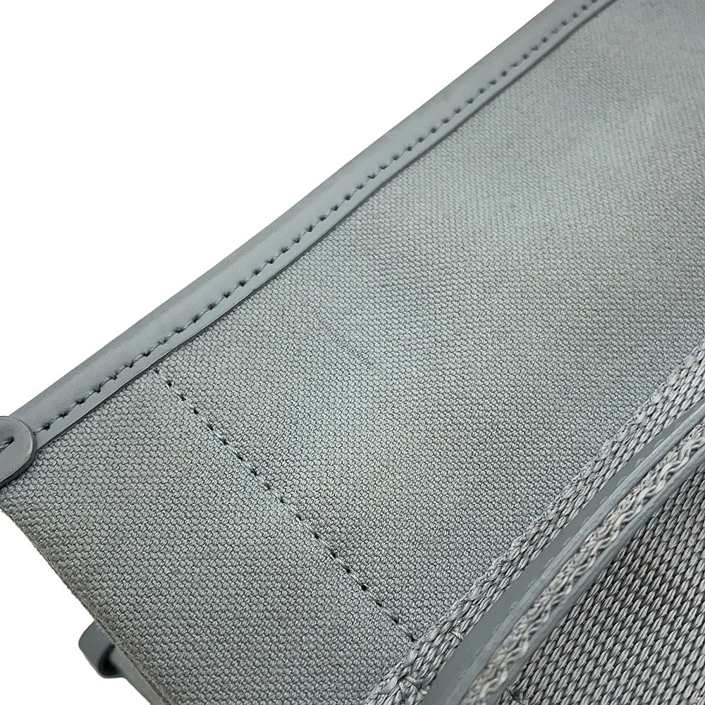BALENCIAGA Hardware 2WAY Bag Gray671402 Canvas Leather Size S
