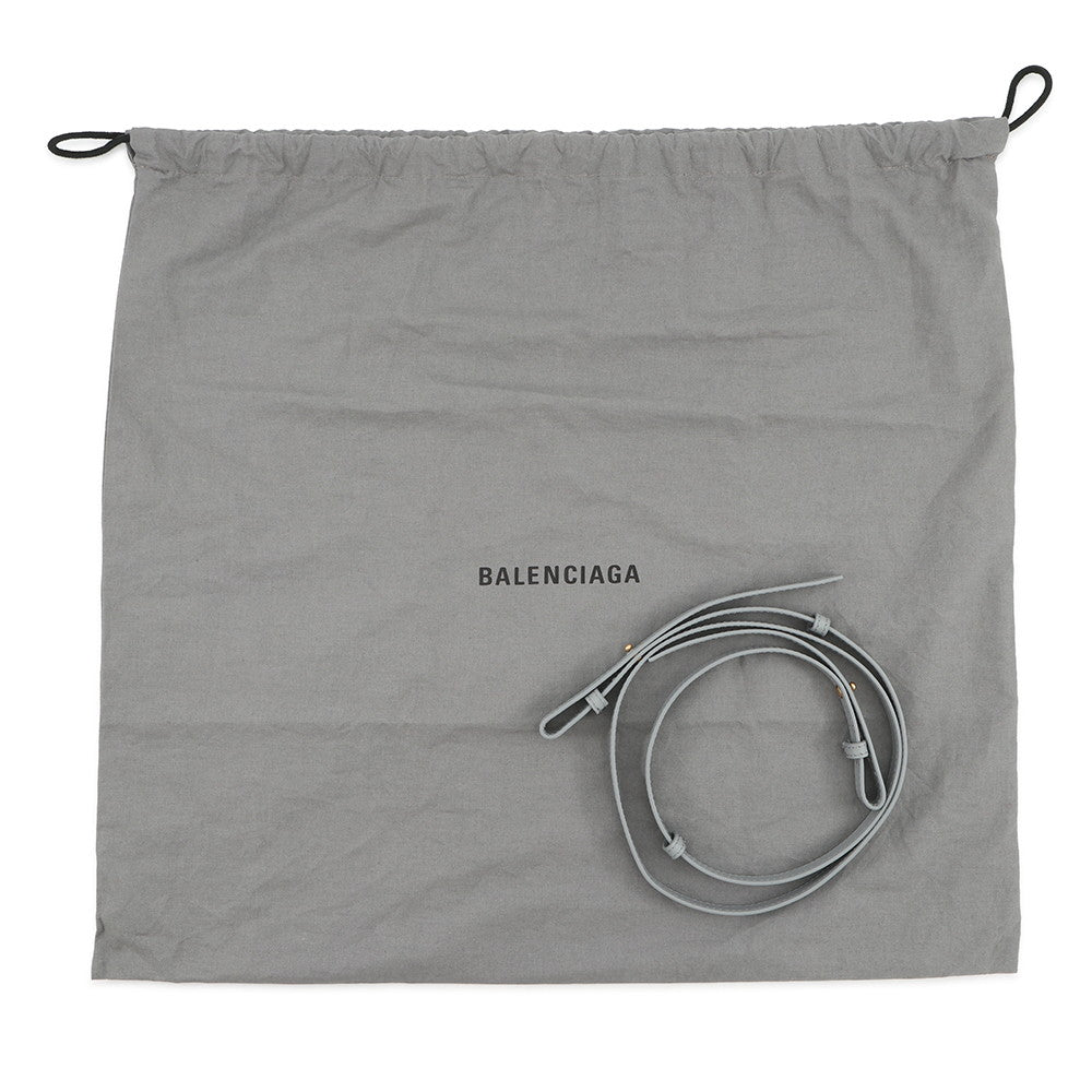 BALENCIAGA Hardware 2WAY Bag Gray671402 Canvas Leather Size S