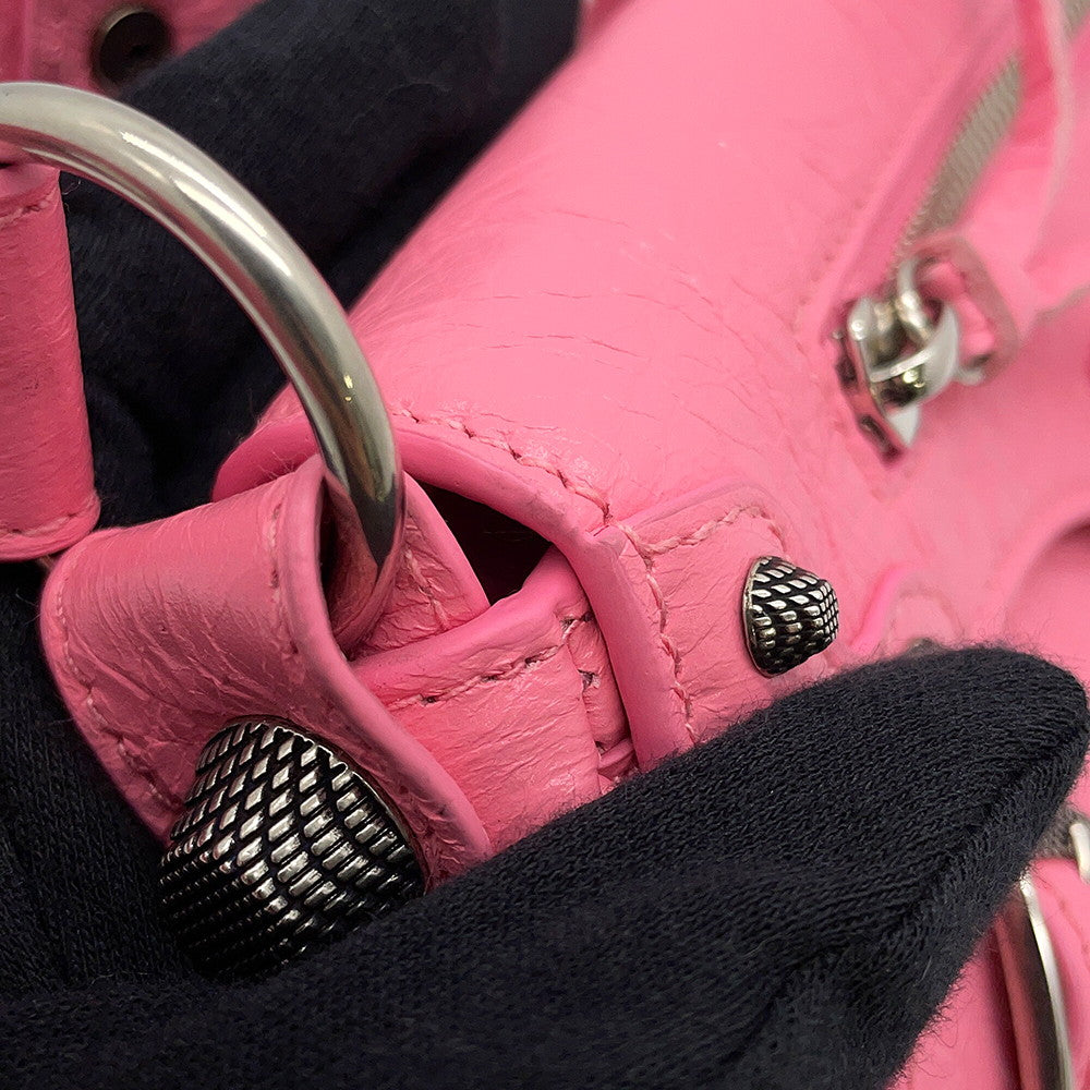 BALENCIAGA LucaGol Sling Bag Pink771670 Leather Size XS