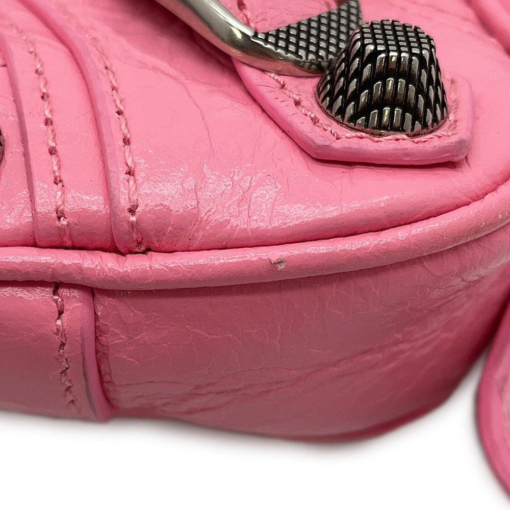 BALENCIAGA LucaGol Sling Bag Pink771670 Leather Size XS