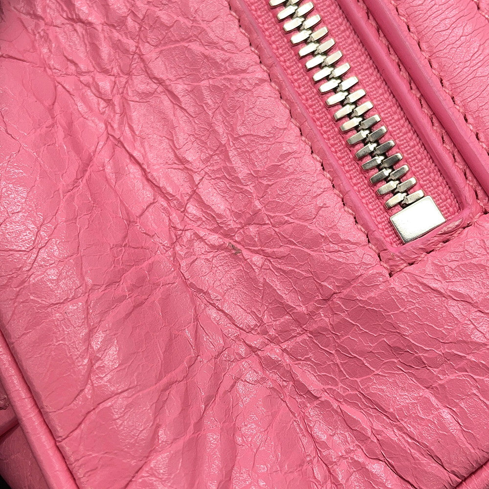 BALENCIAGA LucaGol Sling Bag Pink771670 Leather Size XS