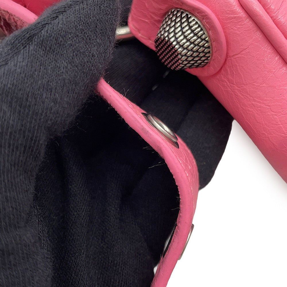 BALENCIAGA LucaGol Sling Bag Pink771670 Leather Size XS