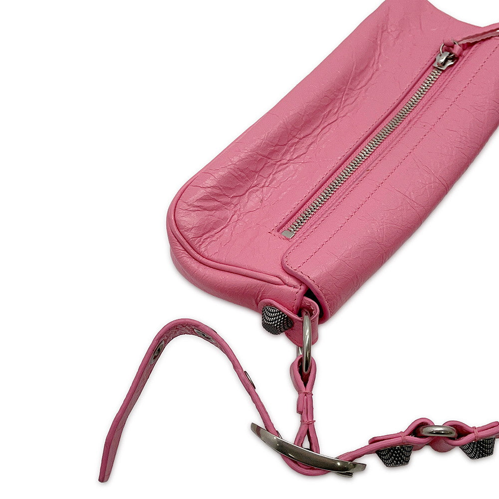 BALENCIAGA LucaGol Sling Bag Pink771670 Leather Size XS