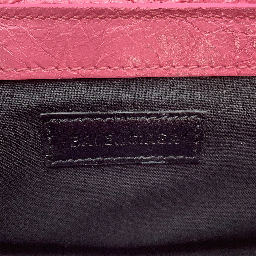 BALENCIAGA LucaGol Sling Bag Pink771670 Leather Size XS