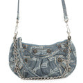 BALENCIAGA luka goal Blue/White695814 Denim Size Mini
