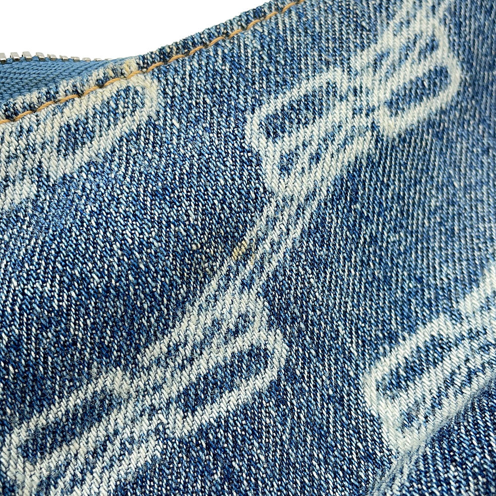 BALENCIAGA luka goal Blue/White695814 Denim Size Mini