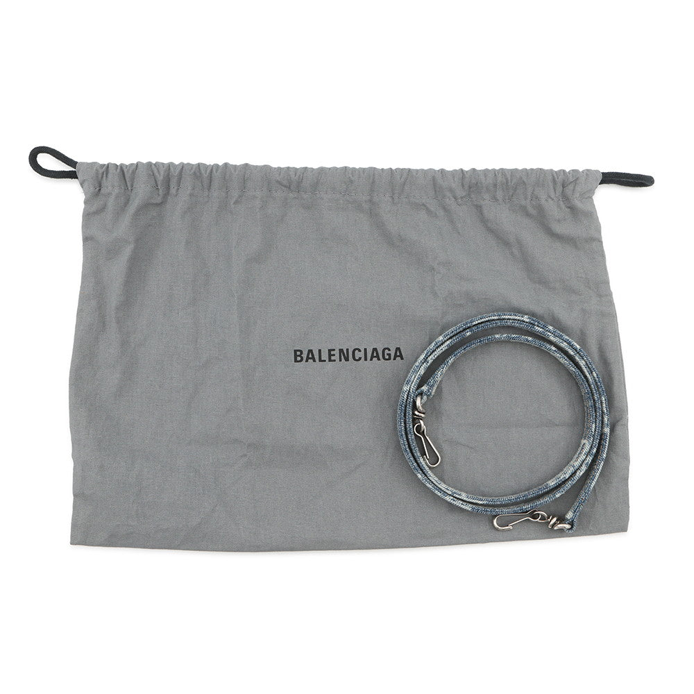BALENCIAGA luka goal Blue/White695814 Denim Size Mini