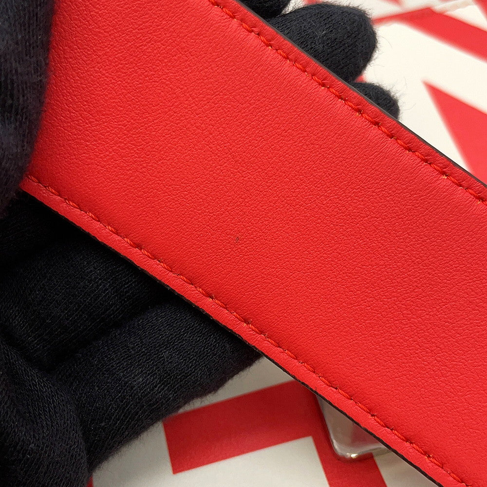 FENDI Marc Jacobs collaboration baguette White/Red8BR600 Leather