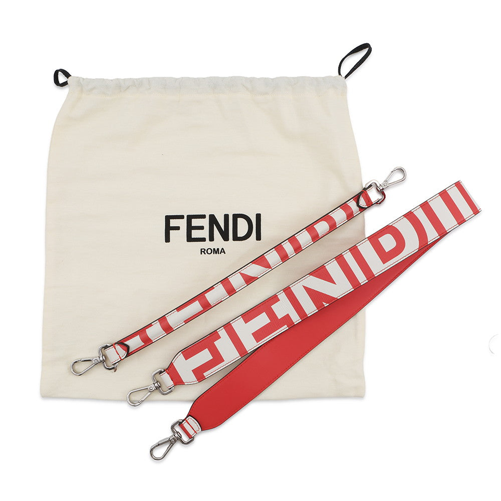 FENDI Marc Jacobs collaboration baguette White/Red8BR600 Leather