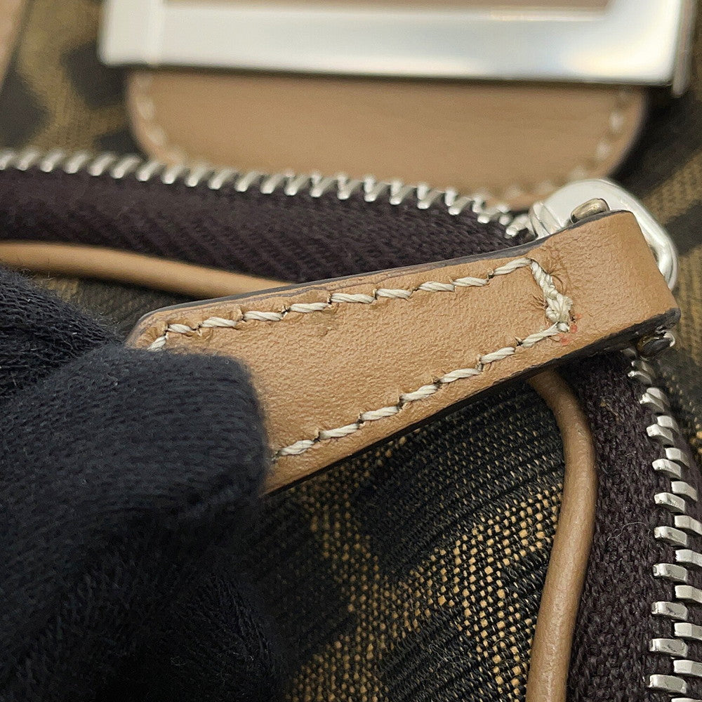 FENDI Strap you Brown8AV417 Canvas Leather