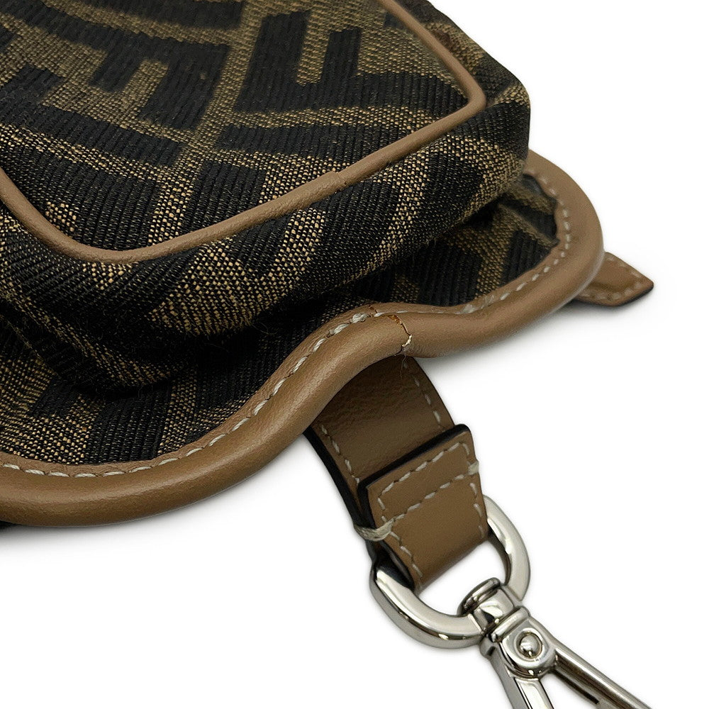 FENDI Strap you Brown8AV417 Canvas Leather