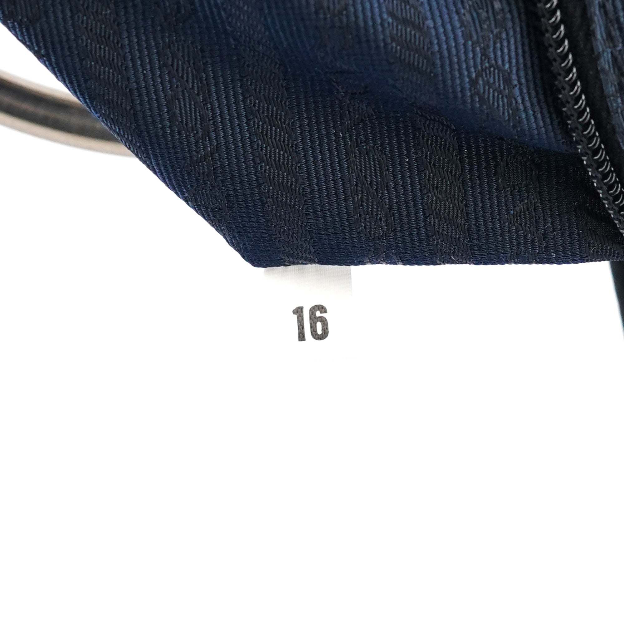 Navy Tessuto Metal Nylon Tote Bag