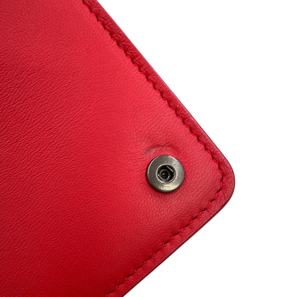 Bottega Veneta INTRECCIATO Chain wallet Red586906 Leather