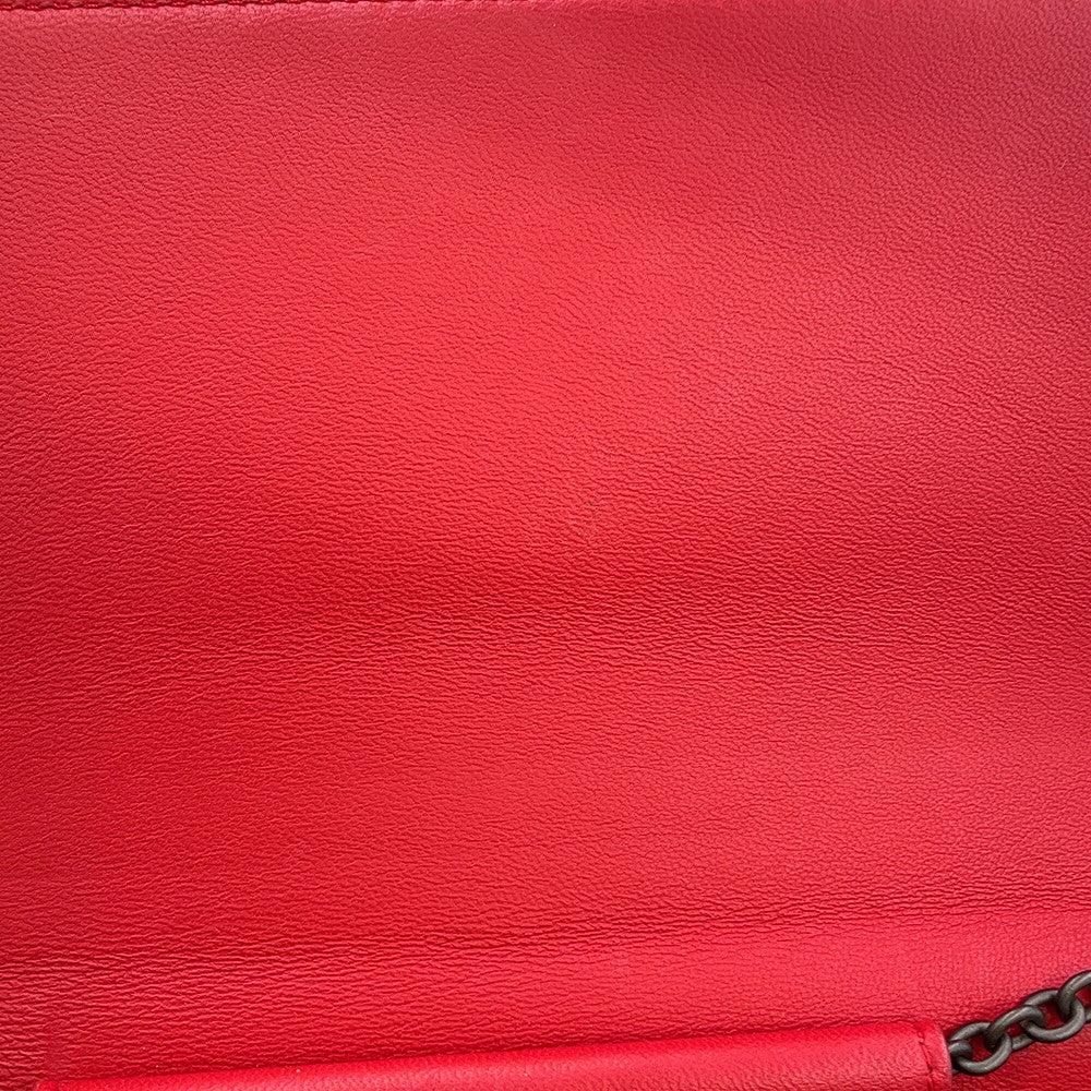 Bottega Veneta INTRECCIATO Chain wallet Red586906 Leather