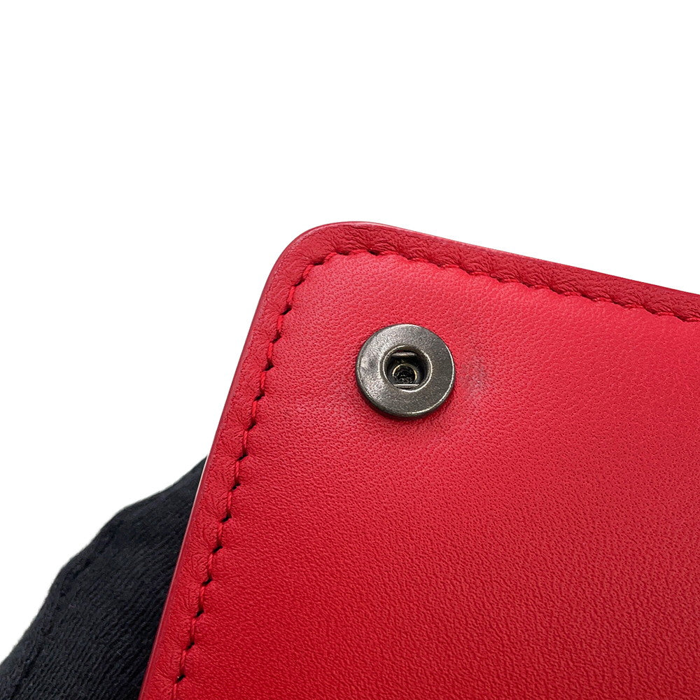 Bottega Veneta INTRECCIATO Chain wallet Red586906 Leather