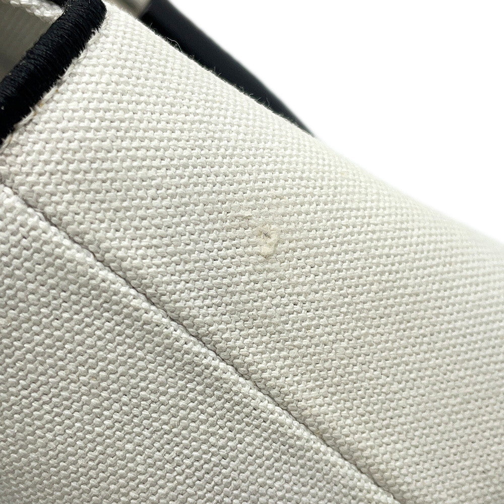 FENDI By the Way Shoulder Bag White/Black8BS067 Canvas Size Mini