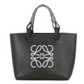 LOEWE Anagram Shoulder Tote Black/WhiteA717S72X11 9003 Leather
