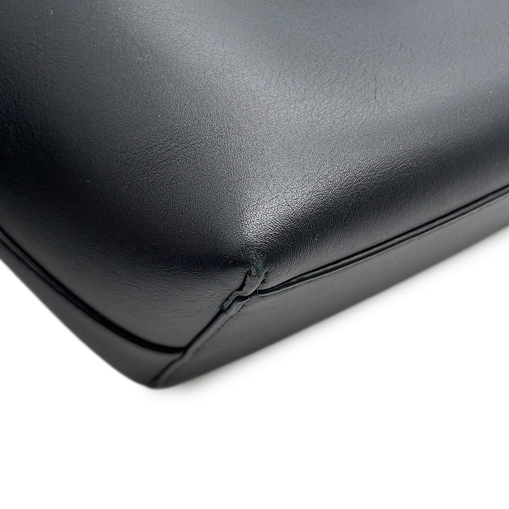 LOEWE Anagram Shoulder Tote Black/WhiteA717S72X11 9003 Leather