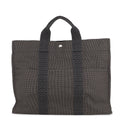 HERMES Her Line Tote Bag Gray Canvas Size MM