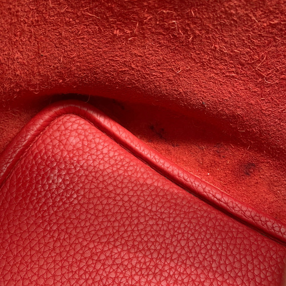 HERMES Picotin Lock Touch Rouge Tomate/Rose Eglantine Taurillon Clemence Size PM